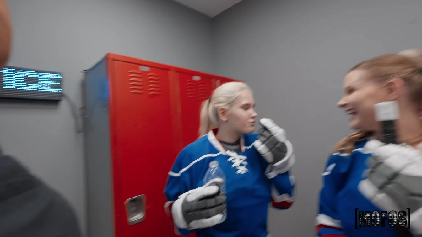 LetsPostIt Harlow West Hockey Locker Room XXX